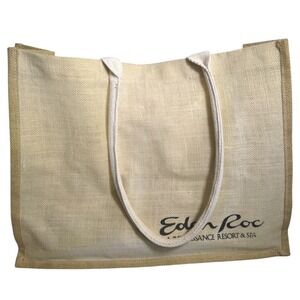 Eden Roc Resort & Spa Women's Jute Tote Bag 13x18